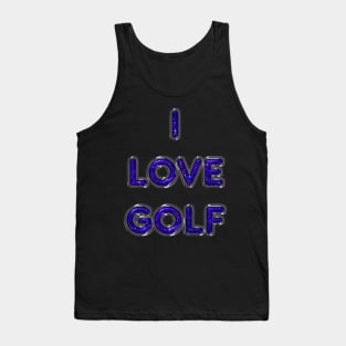 I Love Golf - Purple Tank Top